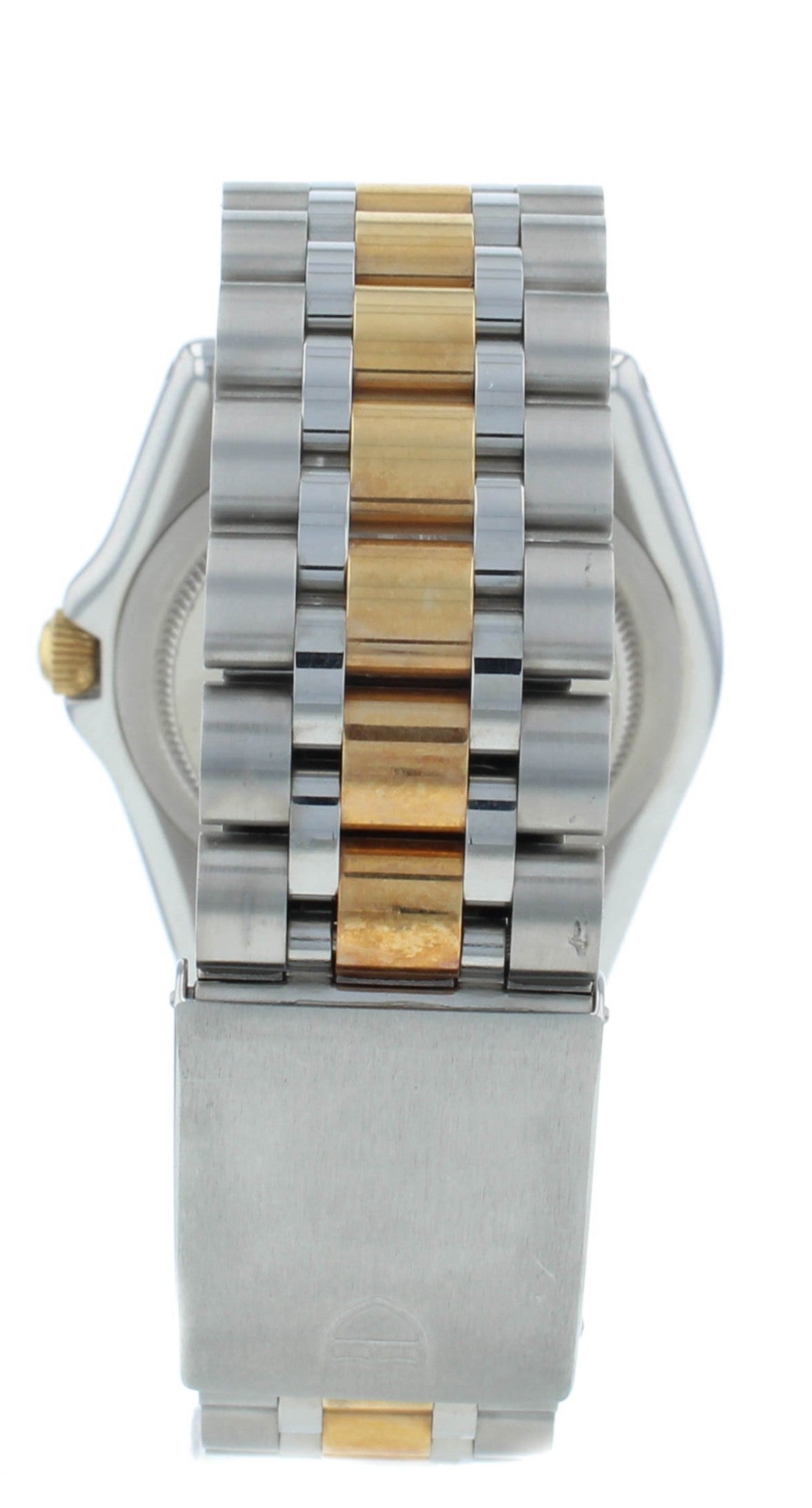 Tudor Monarch Steel & 18kt Gold Silver Dial 36mm Quartz Men's Watch 15663