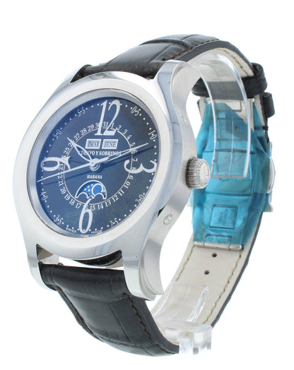 Cuervo Y Sobrinos Habana Triple Date Moonphase Auto 43mm Men's Watch 2804.1N
