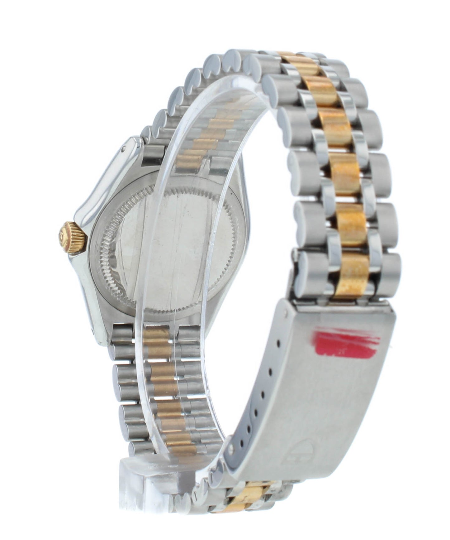 Tudor Monarch Steel & 18kt Gold Blue Dial 27mm Quartz Ladies Watch 15833