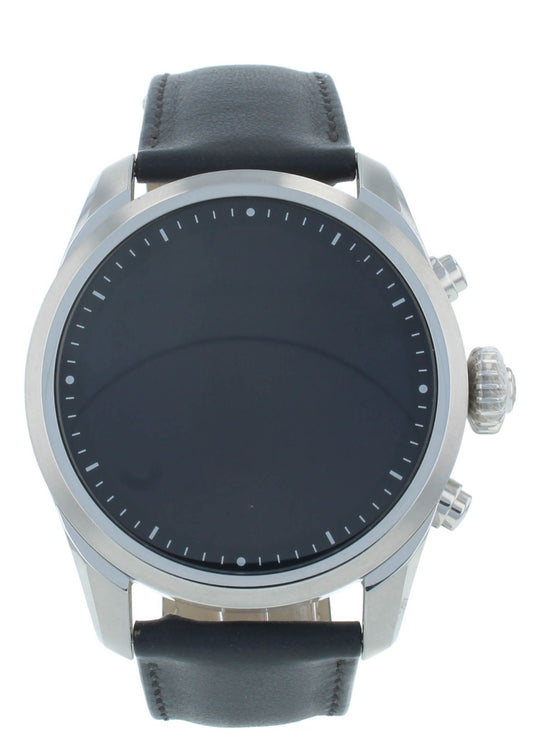 Montblanc Summit 2 42mm Quartz Black Leather Strap Men's Smartwatch 119440
