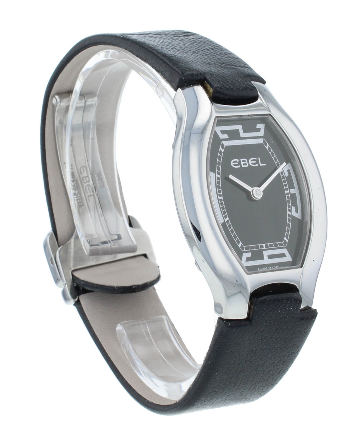 Pre-Owned Ebel Beluga Tonneau 29mm Quartz Black Dial Ladies Watch 9175G31