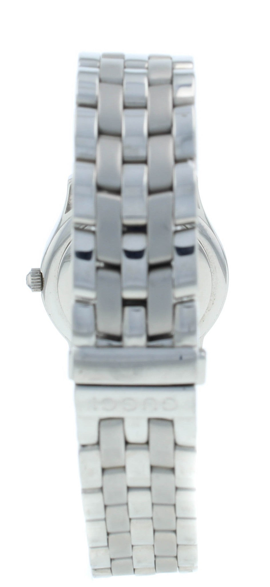 Gucci 5500L Black Diamond Dial 27mm Quartz Stainless Steel Ladies Watch