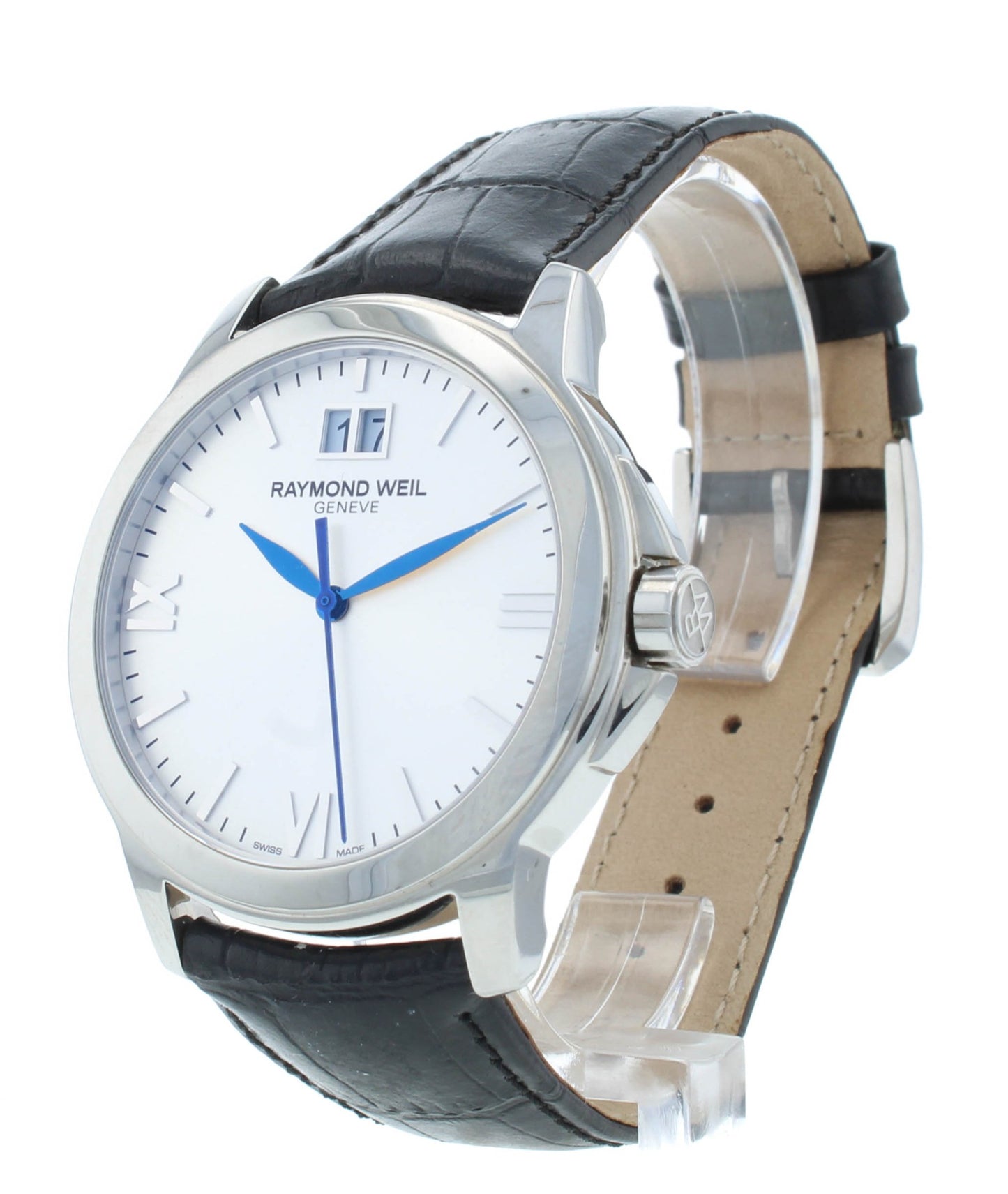 Raymond Weil Tradition Silver Dial 39mm Quartz Men's Watch 5476-ST-00657