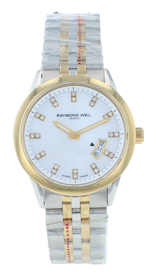 Raymond Weil Freelancer 29mm Quartz Diamond Two-Tone Ladies Watch 5670-STP-97091