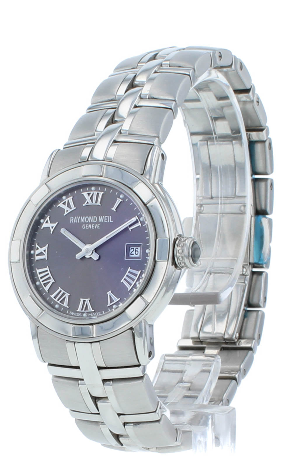 Raymond Weil Parsifal 27mm Silver Dial Quartz Steel Ladies Watch 9441-ST-97081