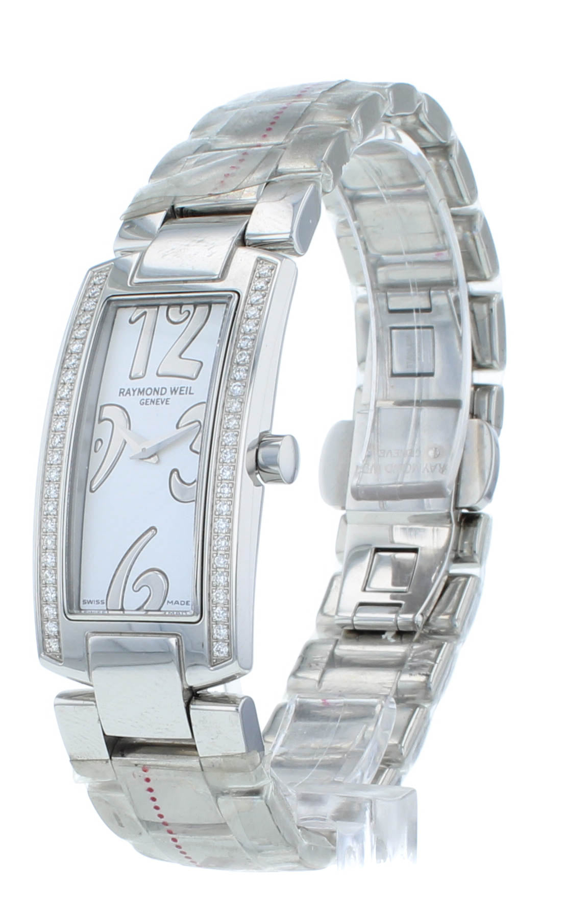 Raymond Weil Shine White Diamond Dial Quartz 19mm Ladies Watch 1500-ST1-05303