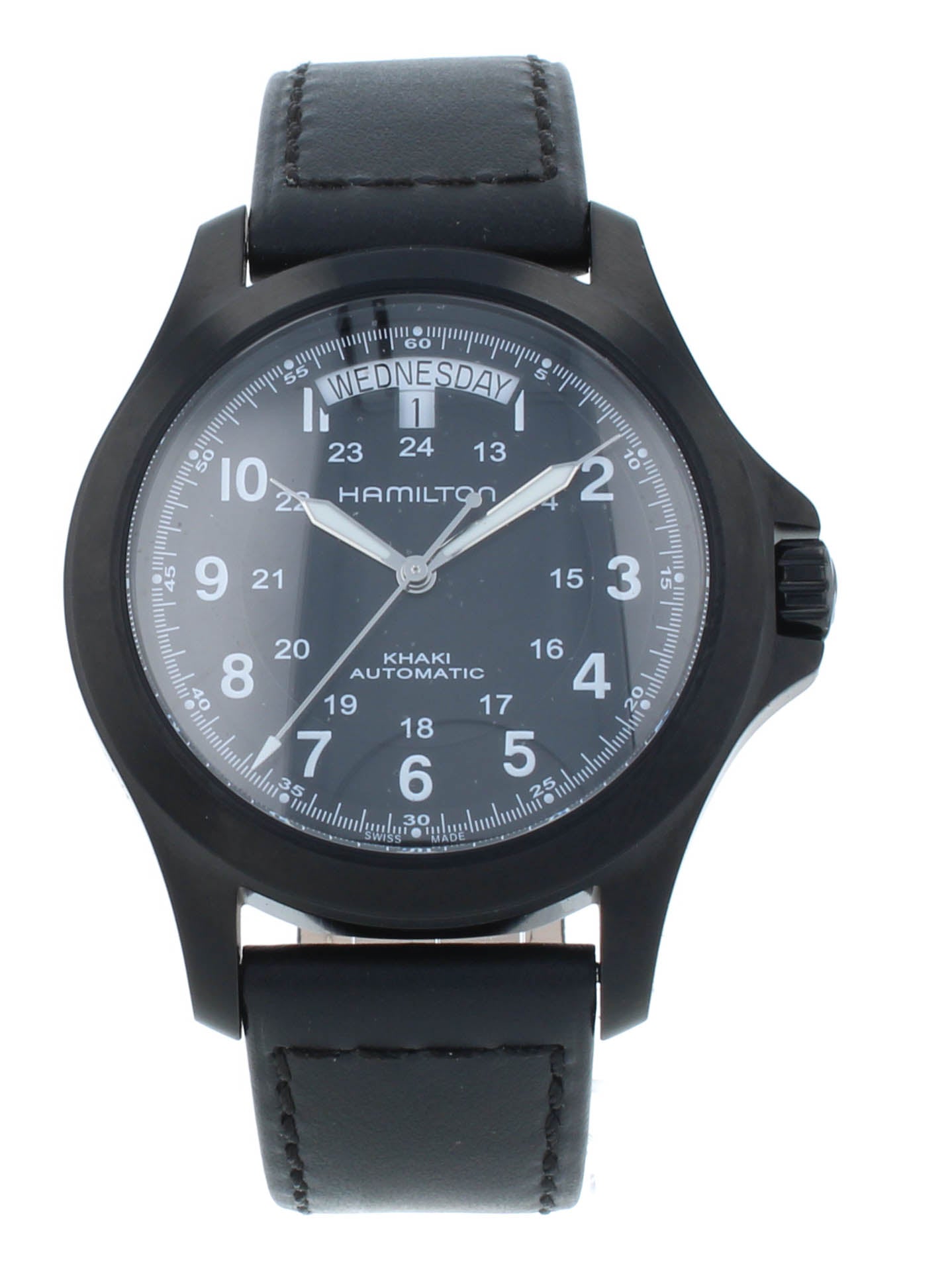 Hamilton Khaki Field King Steel Black Dial 40mm Automatic Men's Watch H64465733