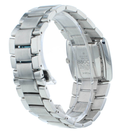 Pre-Owned Gucci 8500L Quartz Stainless Steel 29mm Black Dial Ladies Watch