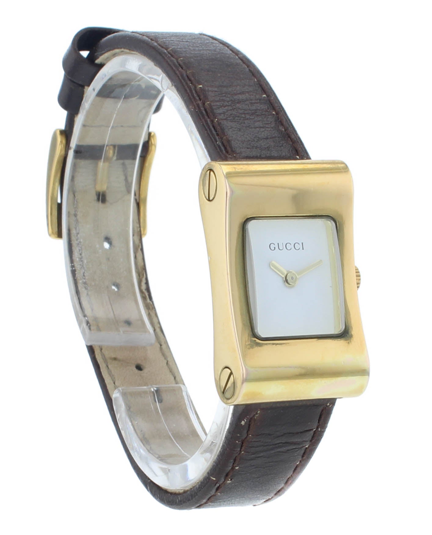 Pre-Owned Gucci 2300L Quartz Stainless Steel 17mm White Dial Ladies Watch