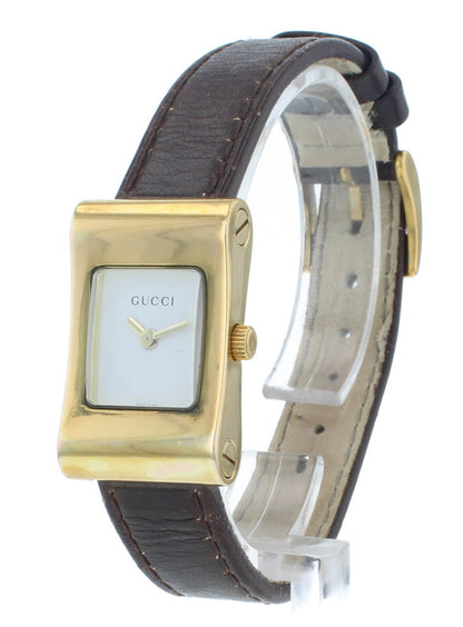 Pre-Owned Gucci 2300L Quartz Stainless Steel 17mm White Dial Ladies Watch