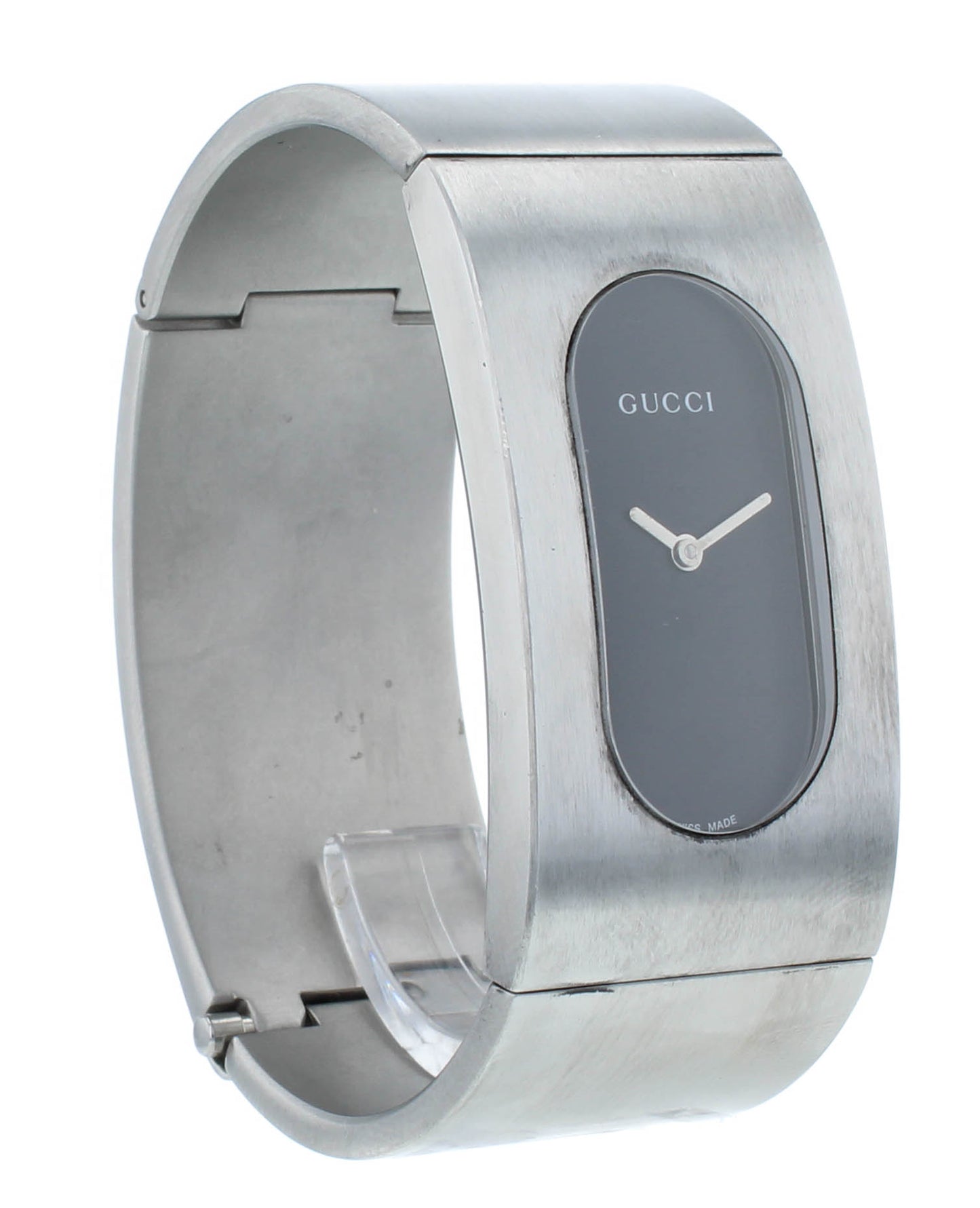 Gucci 2400L Series Black Dial Stainless Steel Quartz 22mm Ladies Watch