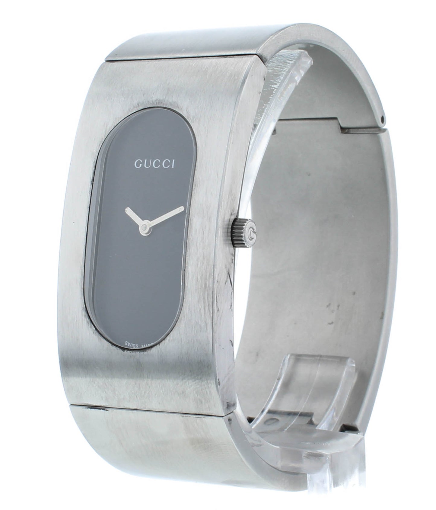Gucci 2400L Series Black Dial Stainless Steel Quartz 22mm Ladies Watch