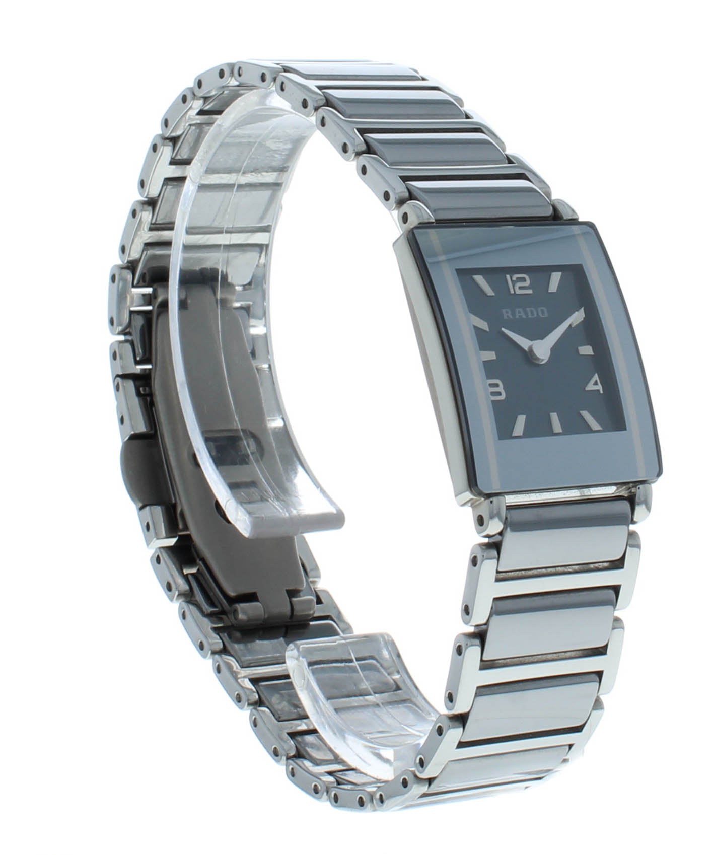 Rado Integral Mini Blue Dial Ceramic Quartz 18mm Ladies Watch R20488202