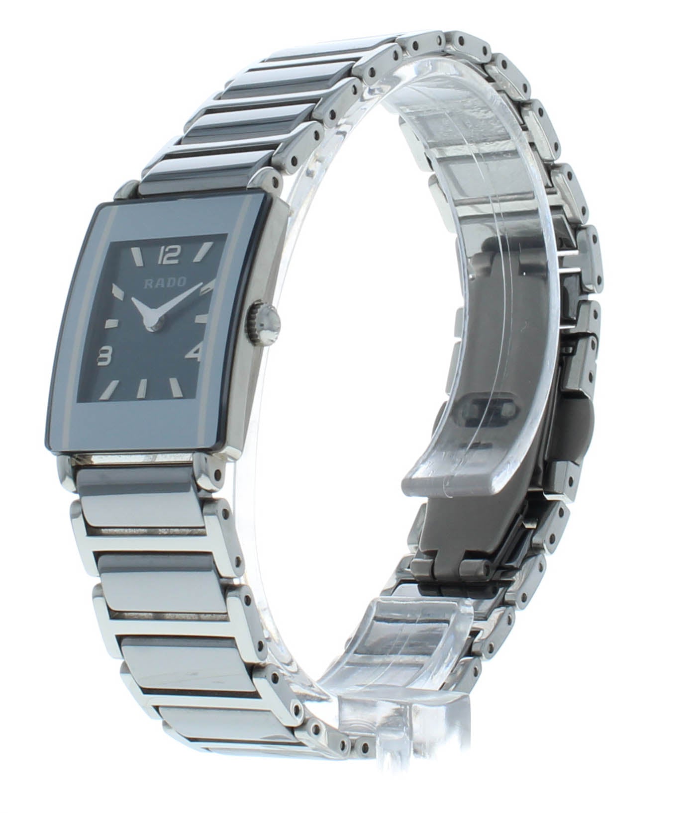 Rado Integral Mini Blue Dial Ceramic Quartz 18mm Ladies Watch R20488202