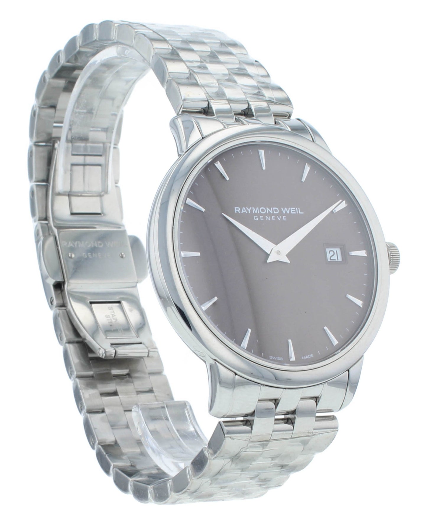 Raymond Weil Toccata Quartz Brown Dial Steel 39mm Men's Watch 5488-ST-70001