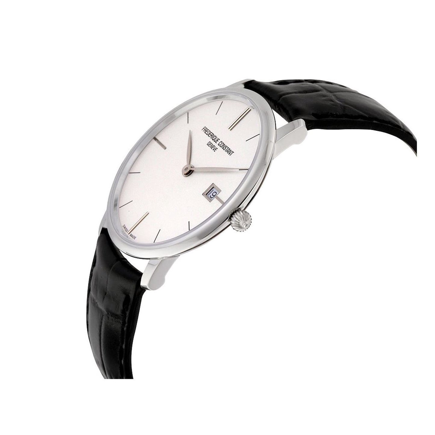 Frederique Constant Slimline 38mm Quartz Silver Dial Men's Watch FC-220S5S6