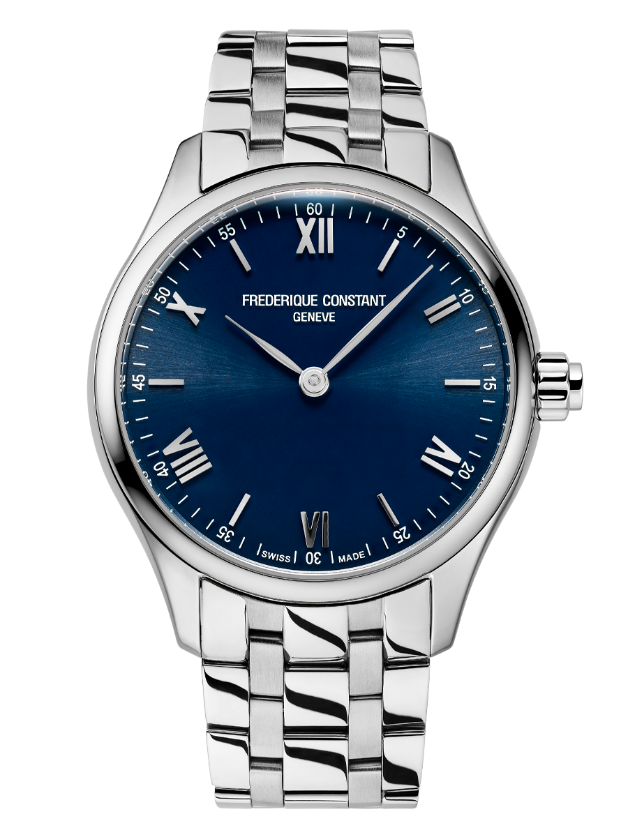 Frederique Constant Vitality Quartz Blue Dial 42mm Men's Smartwatch FC-287N5B6B