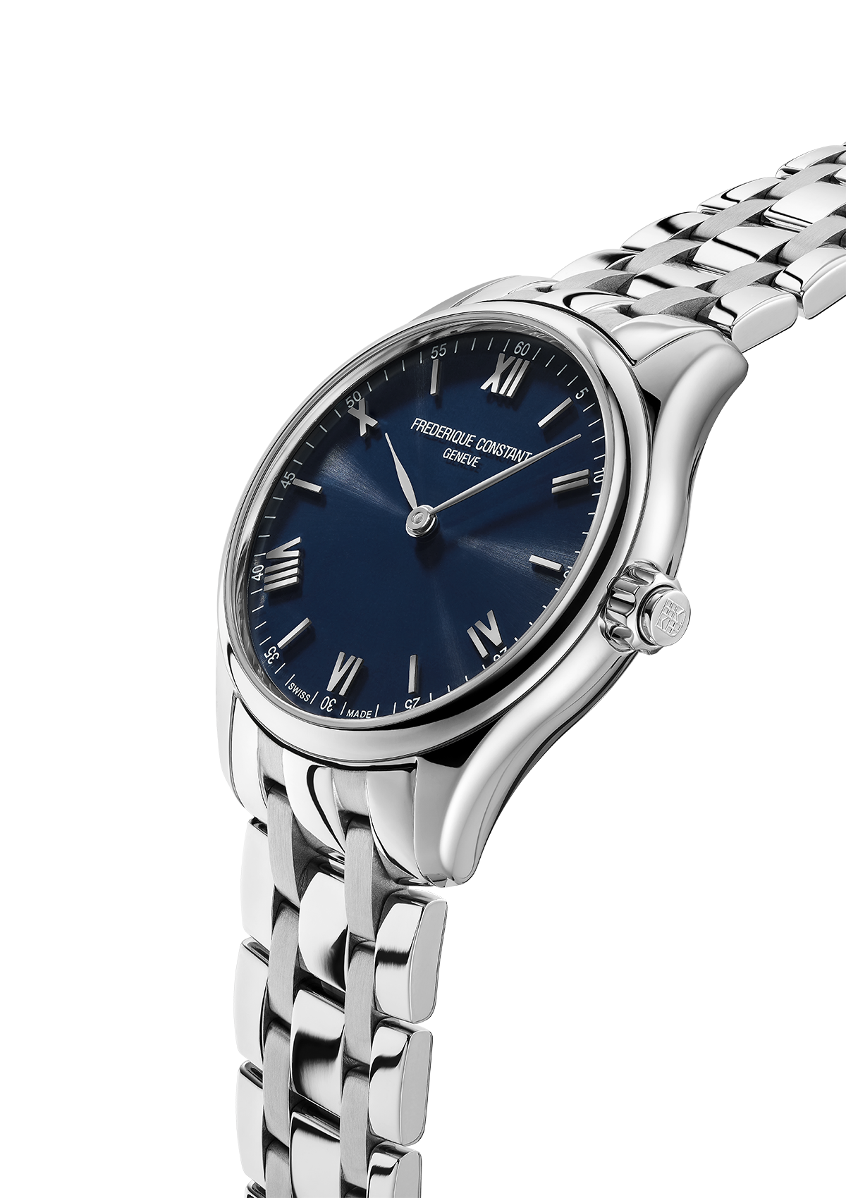Frederique Constant Vitality Quartz Blue Dial 42mm Men's Smartwatch FC-287N5B6B