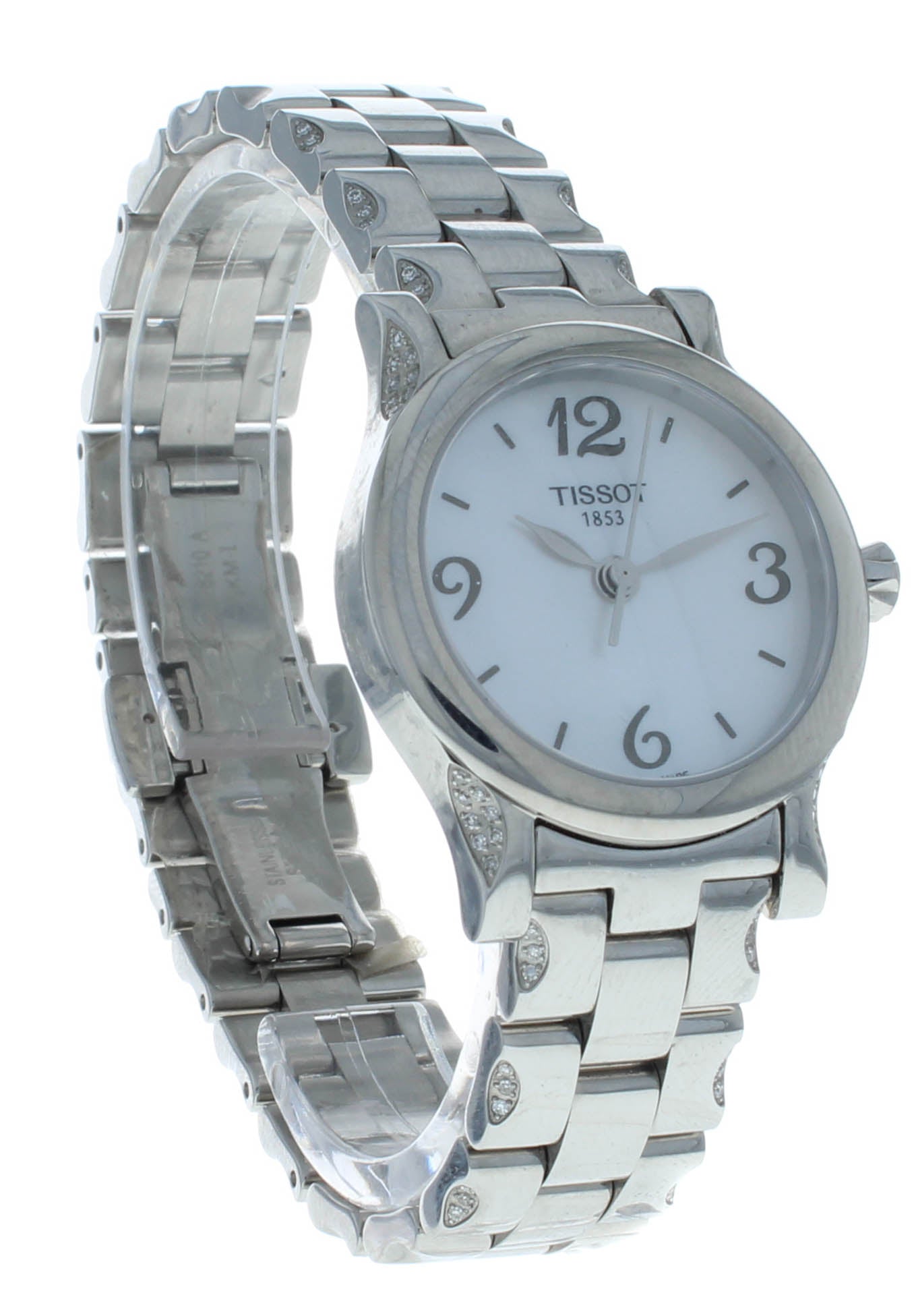Tissot T-Trend 28mm Diamond Stainless Steel Ladies Watch T028.210.11.117.01