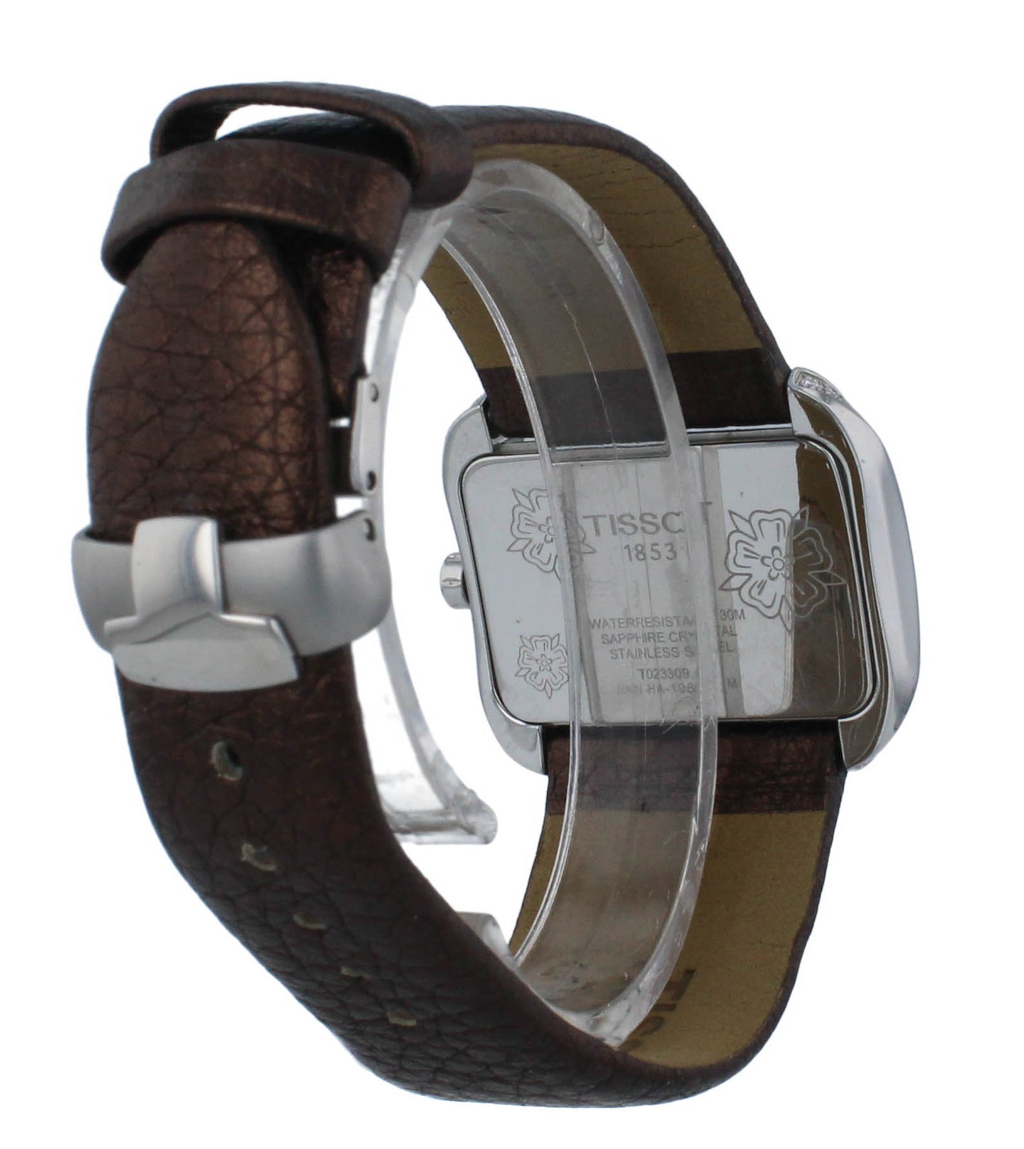 Tissot T-Wave Silver Dial Diamond Bezel Quartz Ladies Watch T023.309.16.031.01